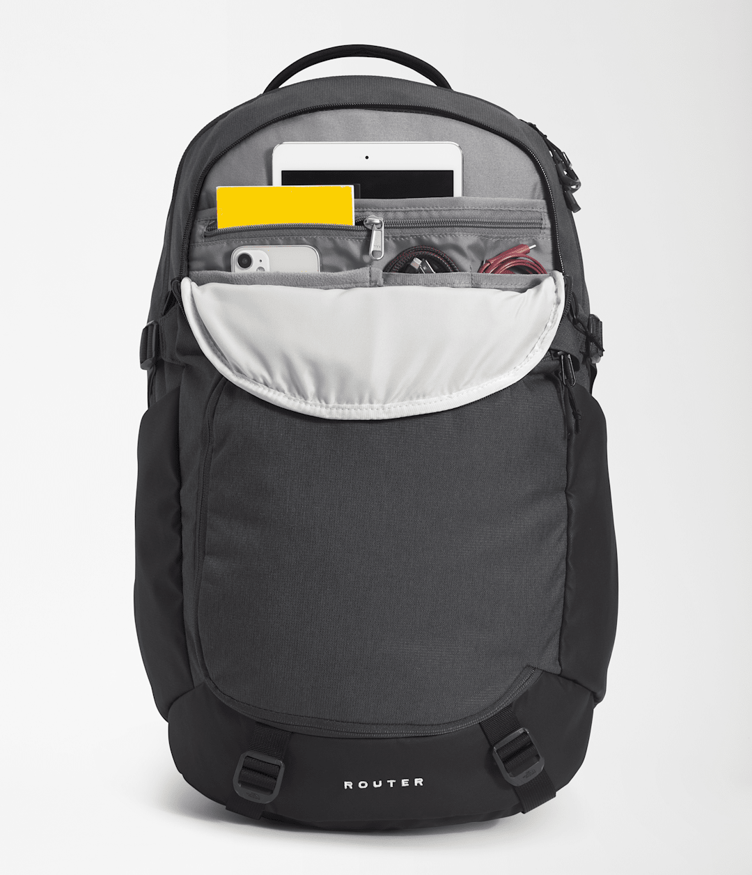 Router Backpack - Asphalt Grey Light Heather/TNF Black