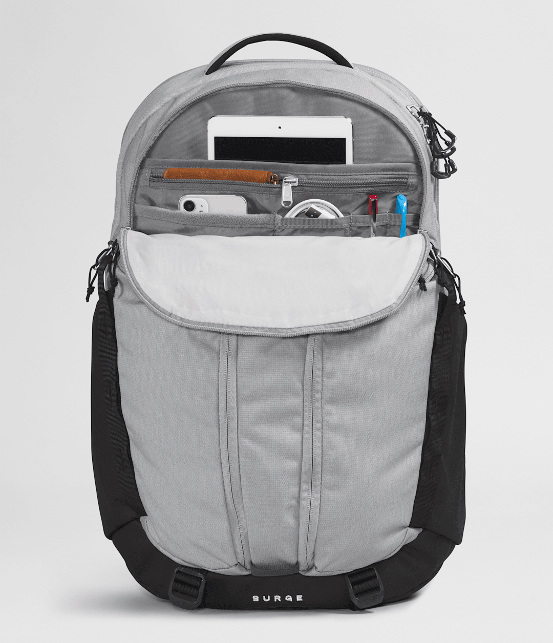 Surge Backpack - Meld Grey Dark Heather/TNF Black