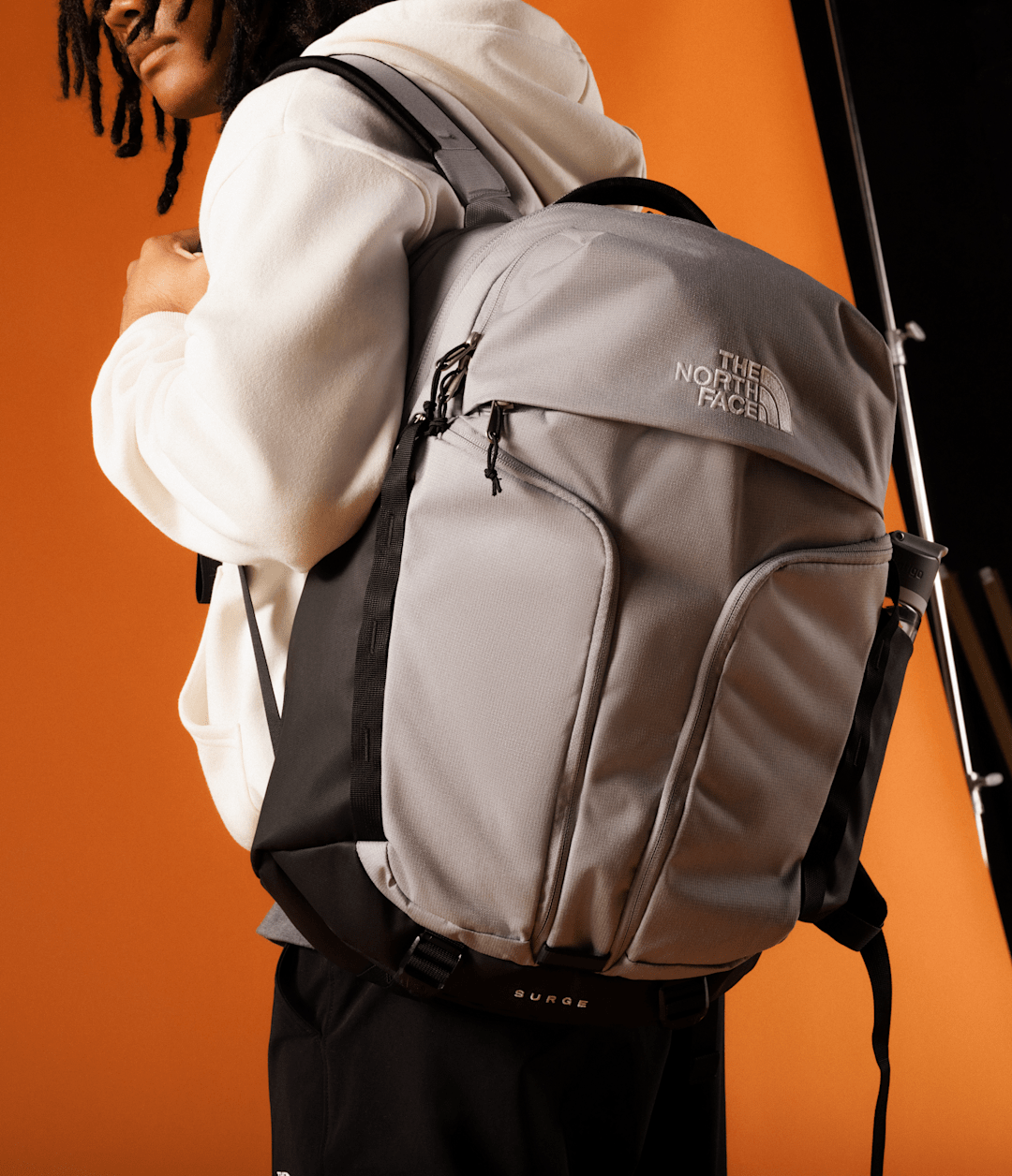 Surge Backpack - Meld Grey Dark Heather/TNF Black