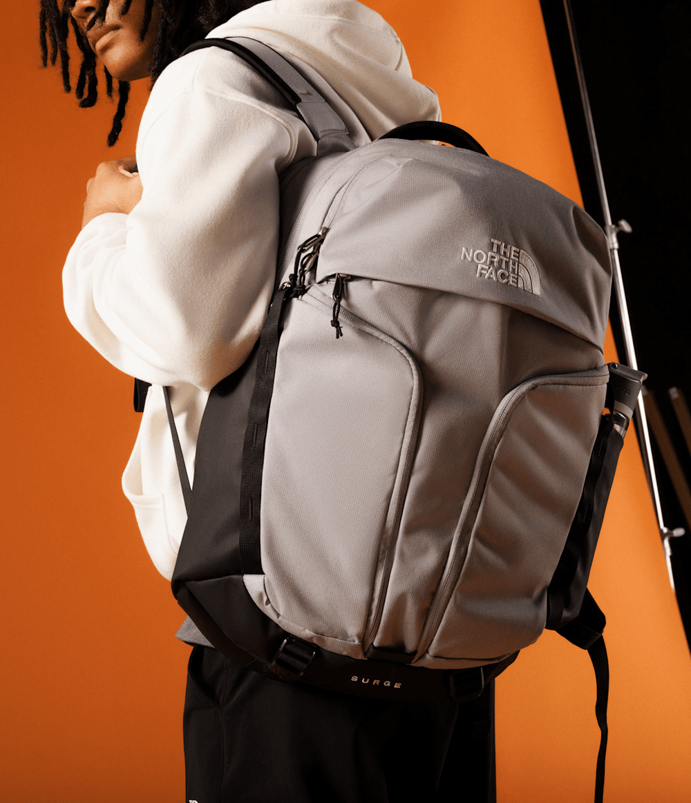 Surge Backpack - Meld Grey Dark Heather/TNF Black