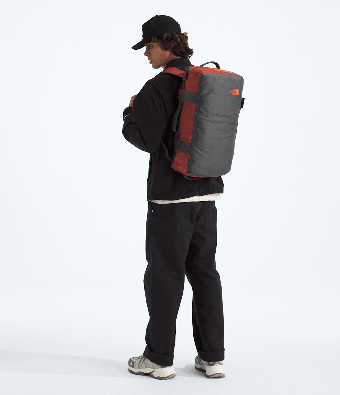 Base Camp Voyager Duffel—32L - Iron Clay-Anthracite Grey-Lava Red