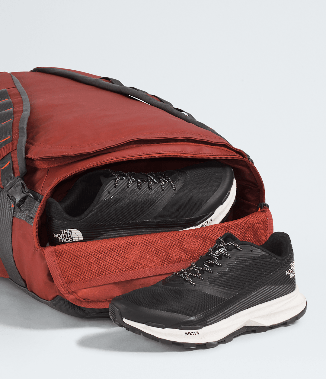Base Camp Voyager Duffel—32L - Iron Clay-Anthracite Grey-Lava Red