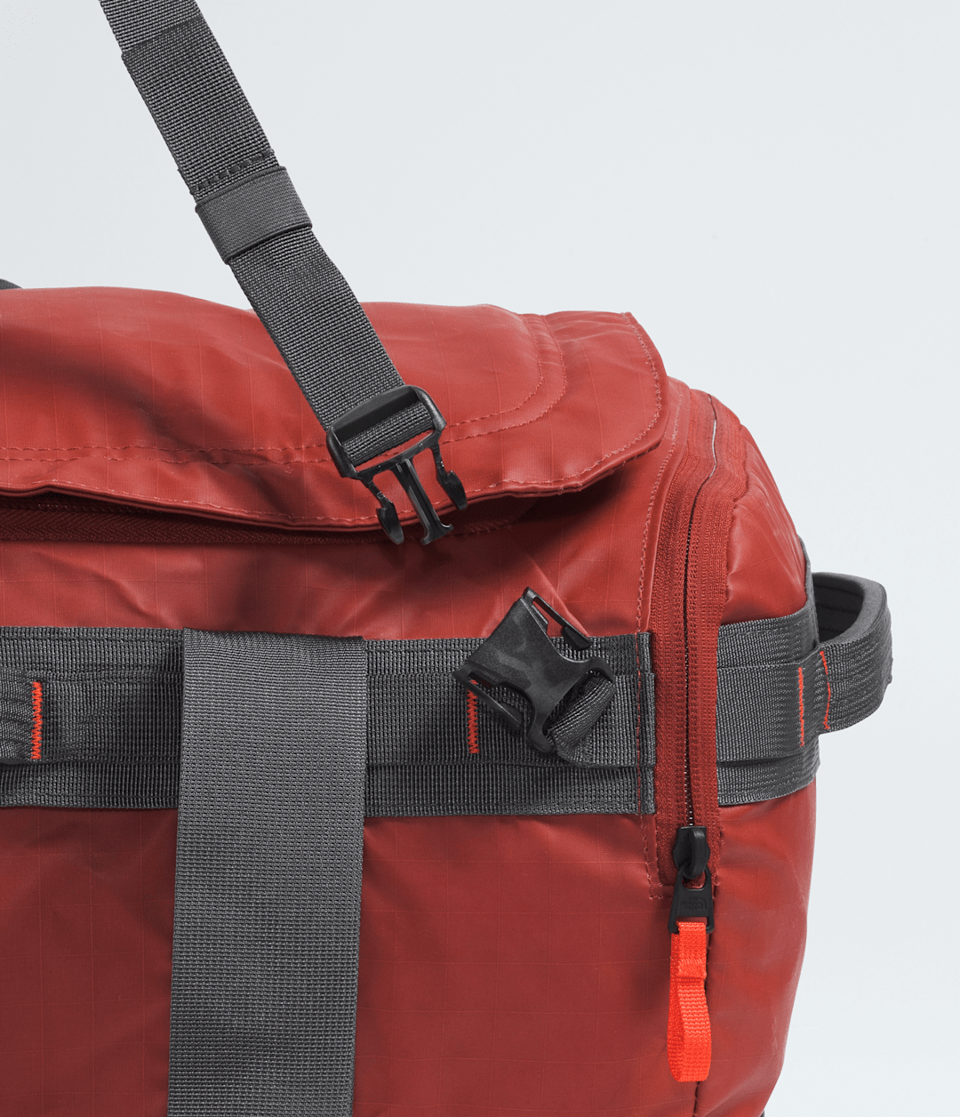 Base Camp Voyager Duffel—42L - Iron Clay-Anthracite Grey-Lava Red