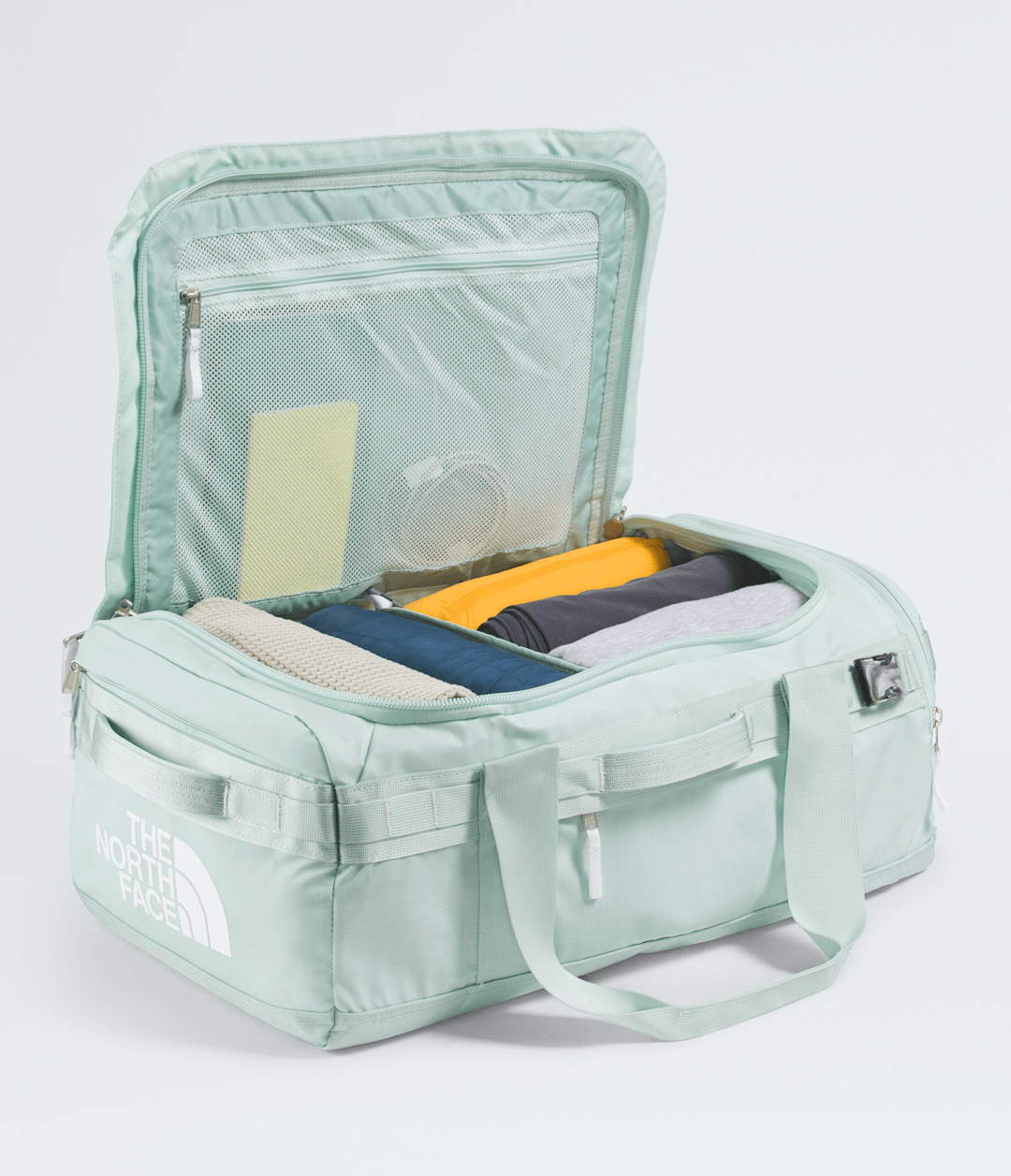 Base Camp Voyager Duffel—42L - Opal Frost-Pearl Stone-Tnf White