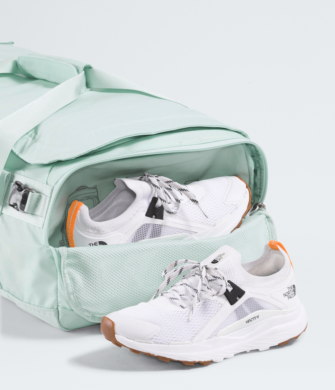 Base Camp Voyager Duffel—42L - Opal Frost-Pearl Stone-Tnf White