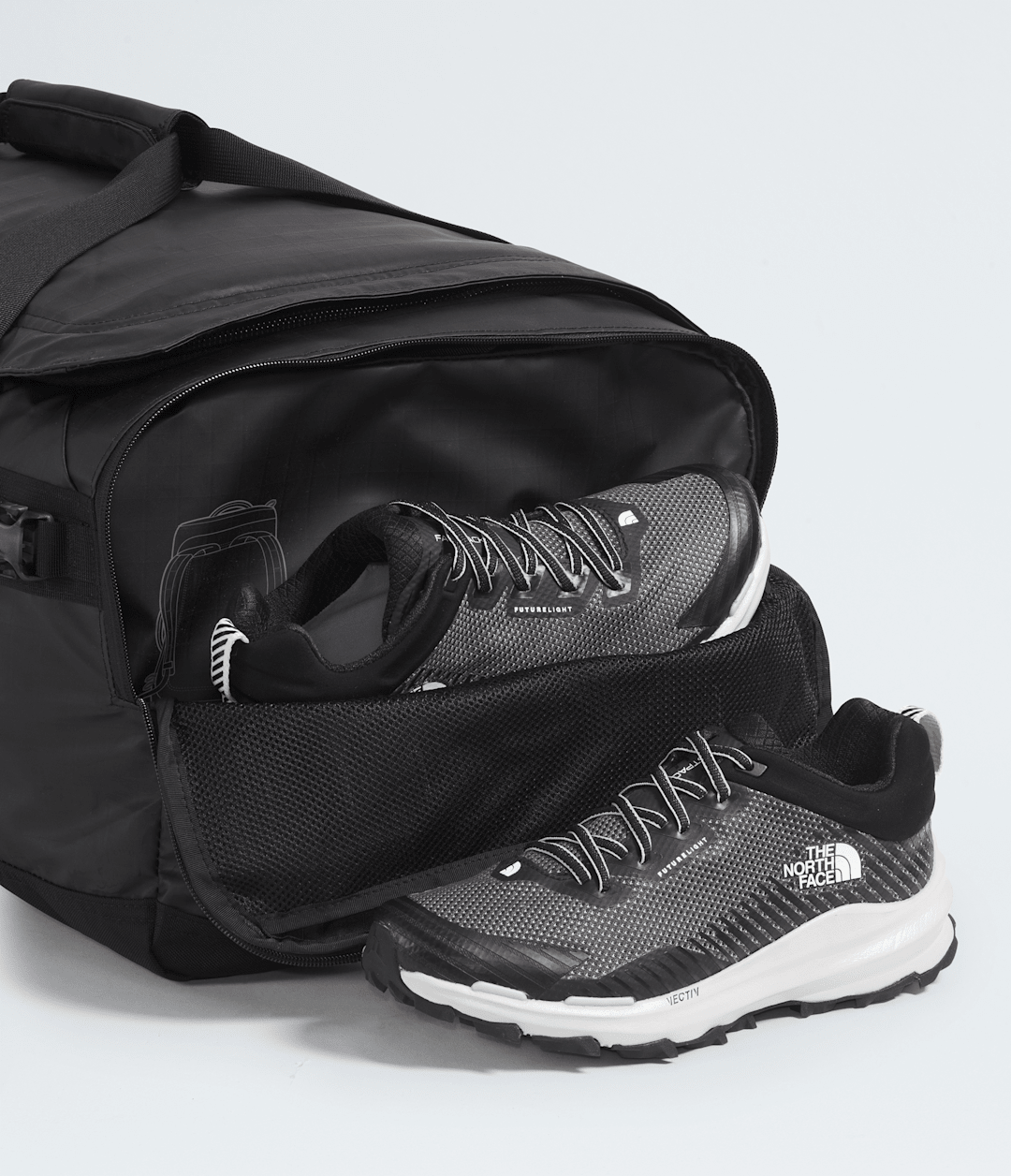 Base Camp Voyager Duffel—62L - TNF Black/Asphalt Grey