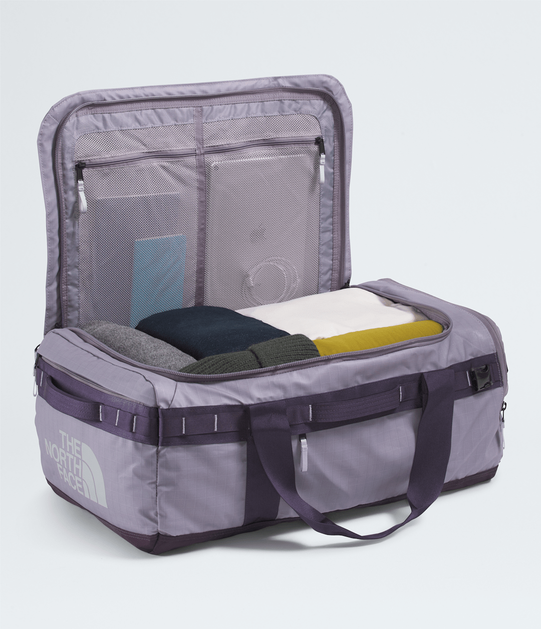 Base Camp Voyager Duffel—62L - Transcendent Grey/Endless Dusk