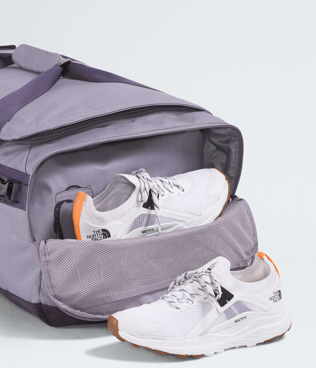 Base Camp Voyager Duffel—62L - Transcendent Grey/Endless Dusk