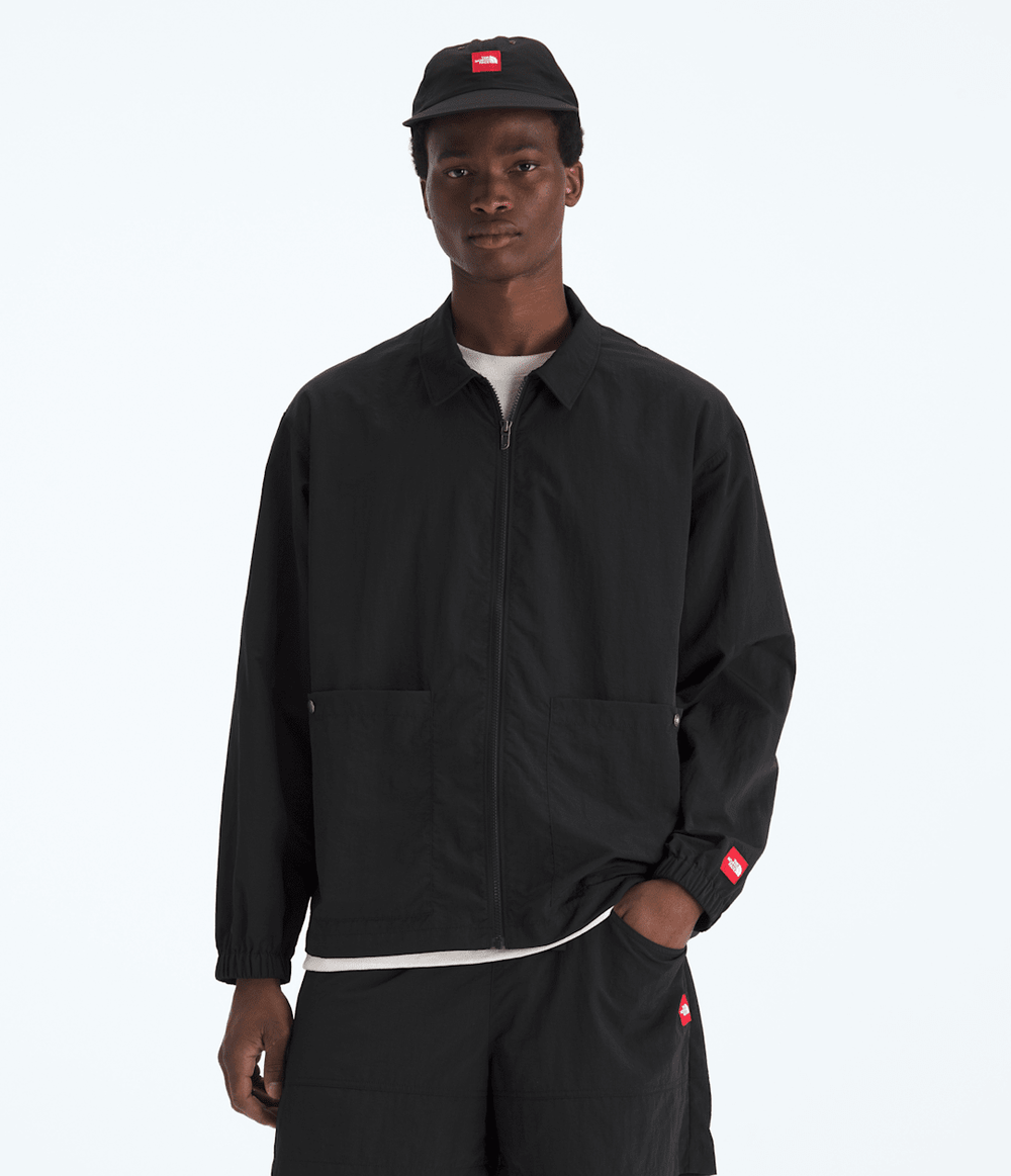 Men’s TNF™ Red Box Nylon Long-Sleeve Shirt - TNF Black